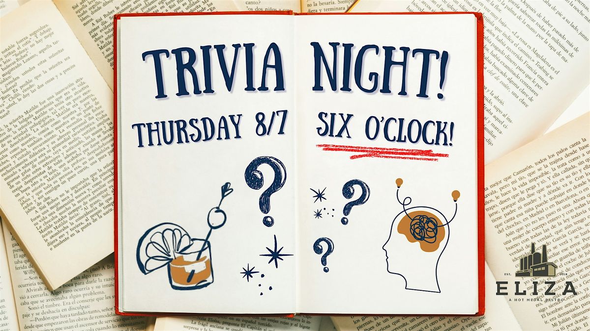 Trivia Night (8/7/25), 7 August | Event in Pittsburgh | AllEvents