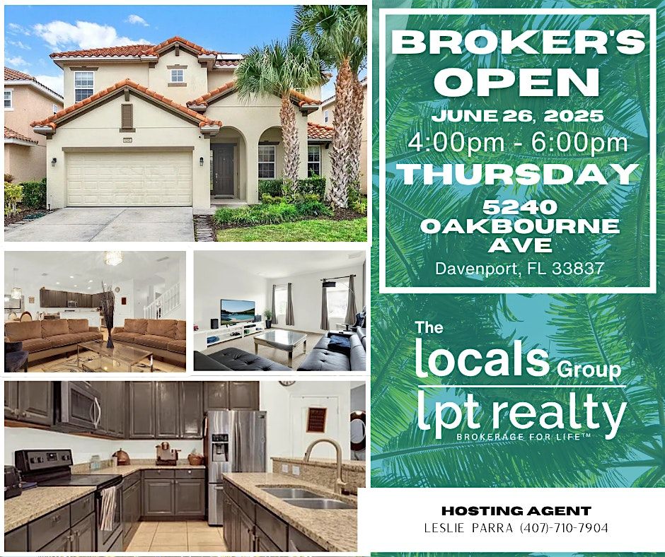 Brokers Open House, 26 June | Event in Davenport | AllEvents
