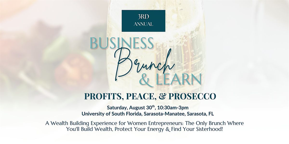 Profits, Peace & Prosecco: Wealth Without Burnout for Women Entrepreneurs, 30 August | Event in Sarasota