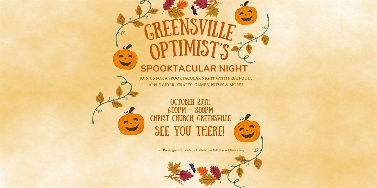 Greensville Optimist's Spooktacular Night, 29 October | Event in Hamilton | AllEvents