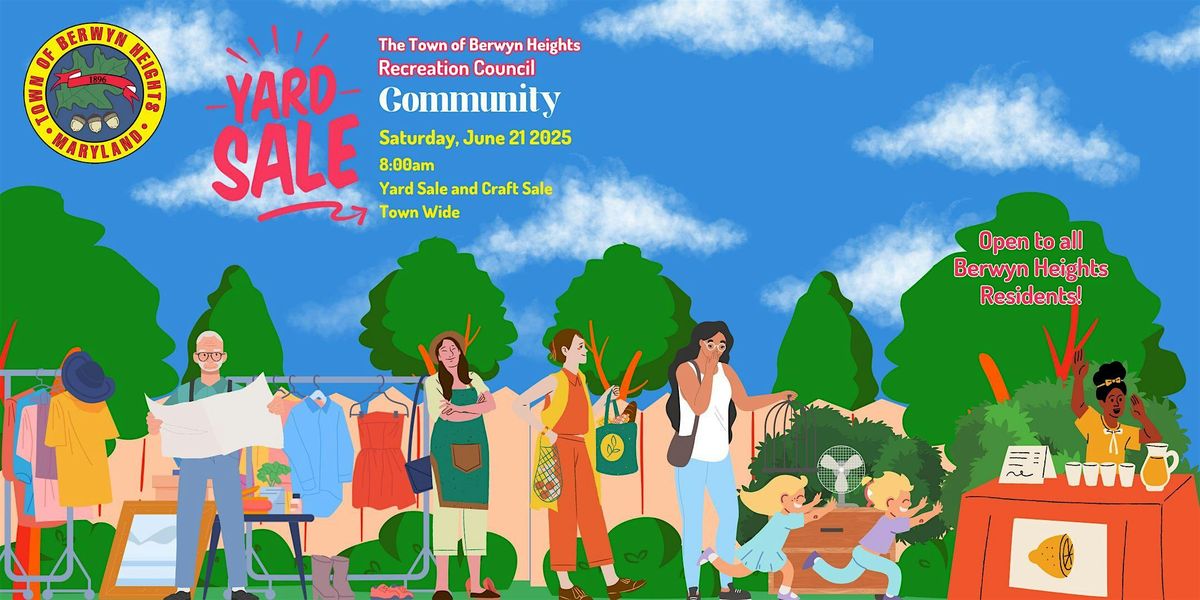 Town of Berwyn Heights Community Yard Sale, 21 June | Event in Berwyn Heights | AllEvents