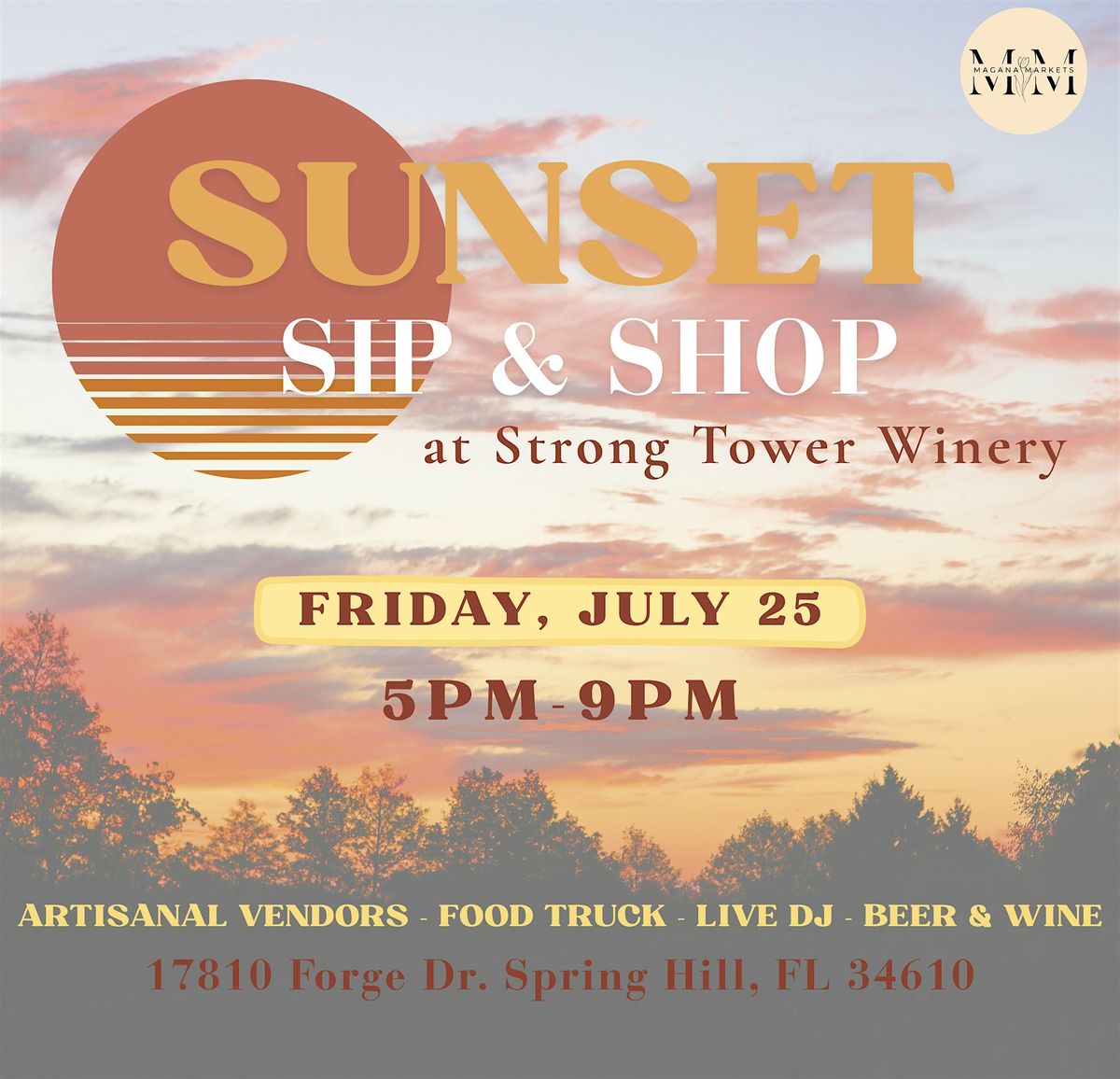 Sunset Sip & Shop, 25 July | Event in Spring Hill | AllEvents
