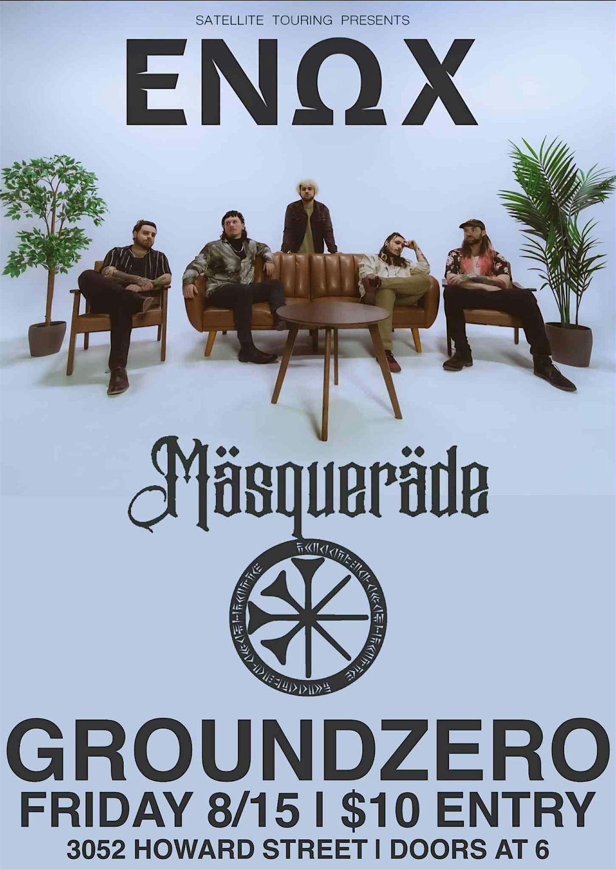 Enox , Masquerade , Saving Darkness at GroundZero, 15 August | Event in Spartanburg | AllEvents