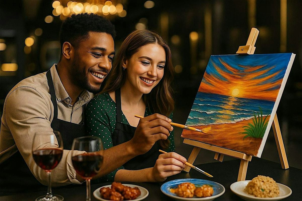 ✨ Sip, Stroke & Sunset, 27 June | Event in Peachtree Corners | AllEvents