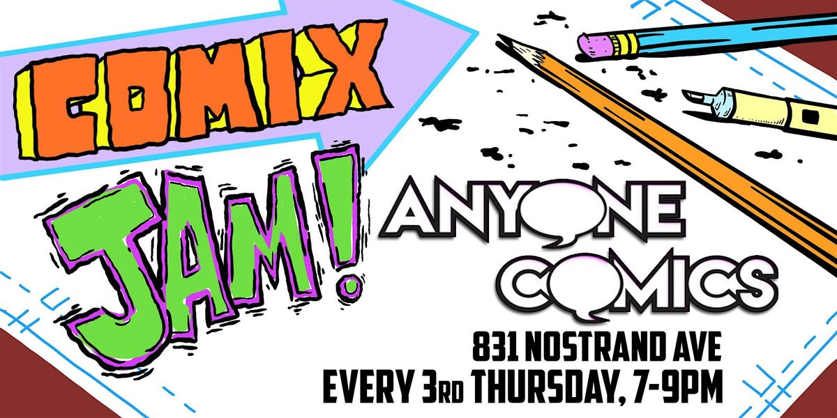 Copy of ComiX Jam!, 17 July | Event in Brooklyn | AllEvents