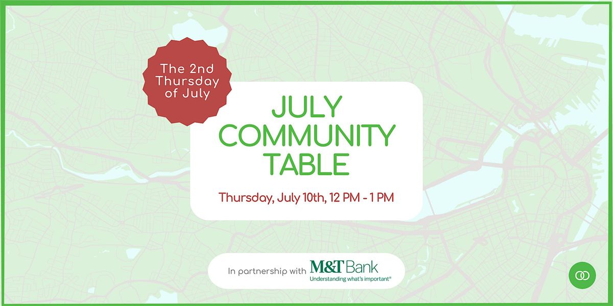 Branchfood's July Community Table, 10 July | Event in Cambridge | AllEvents