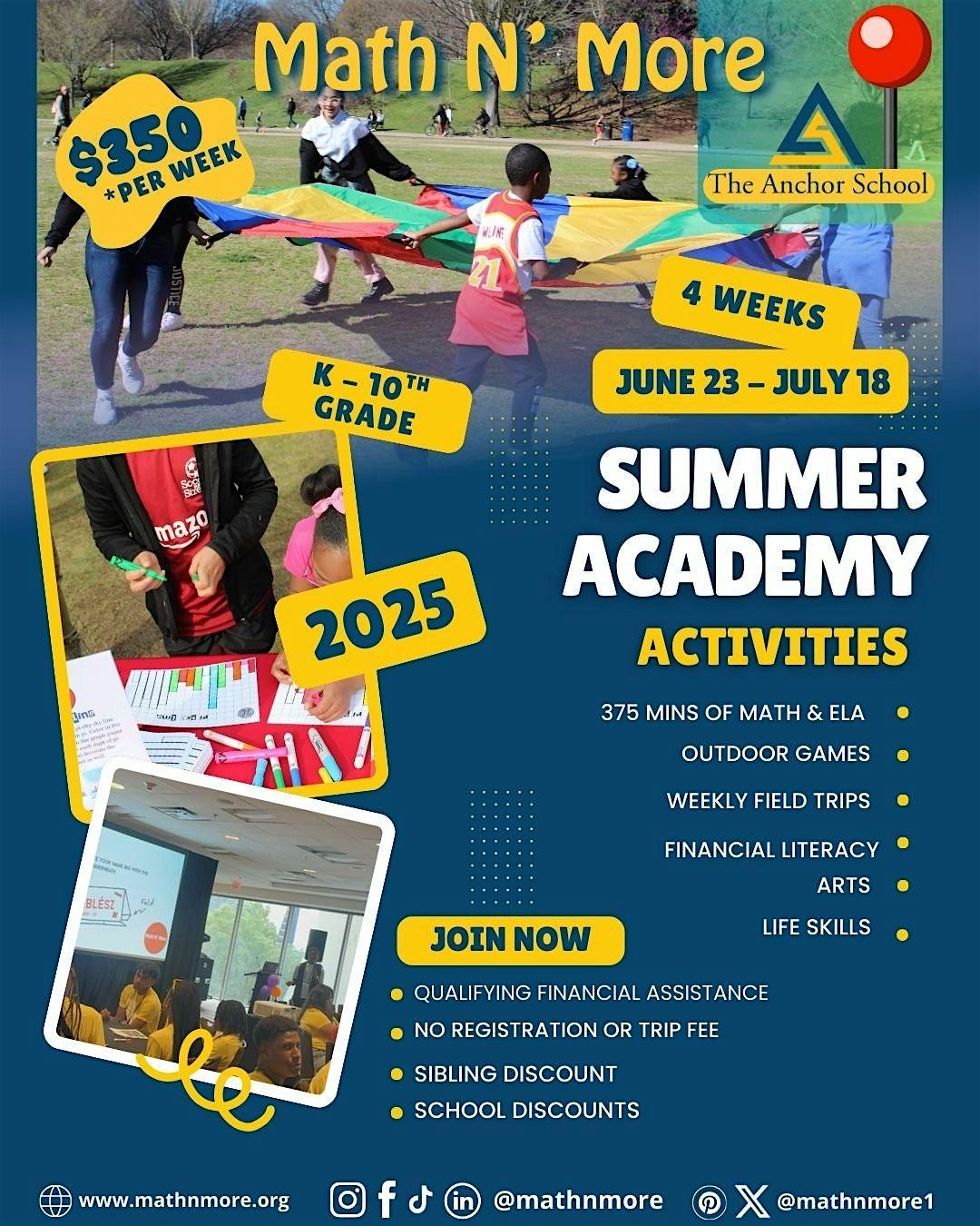 Math N’ More Summer Academy, 23 June | Event in Decatur | AllEvents