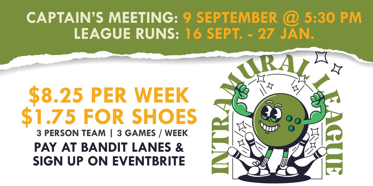 Intramural League Bowling 2025, 16 September | Event in Ellsworth Air Force Base | AllEvents