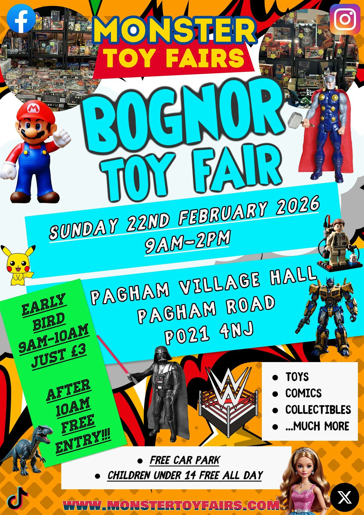 Bognor Toy and Comic Fair - Sunday 22nd February 2026, 22 February | Event in Pagham | AllEvents