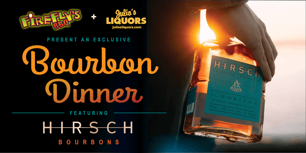 Bourbon Dinner by Firefly’s BBQ & Julio’s Liquors, 28 October | Event in Marlborough | AllEvents