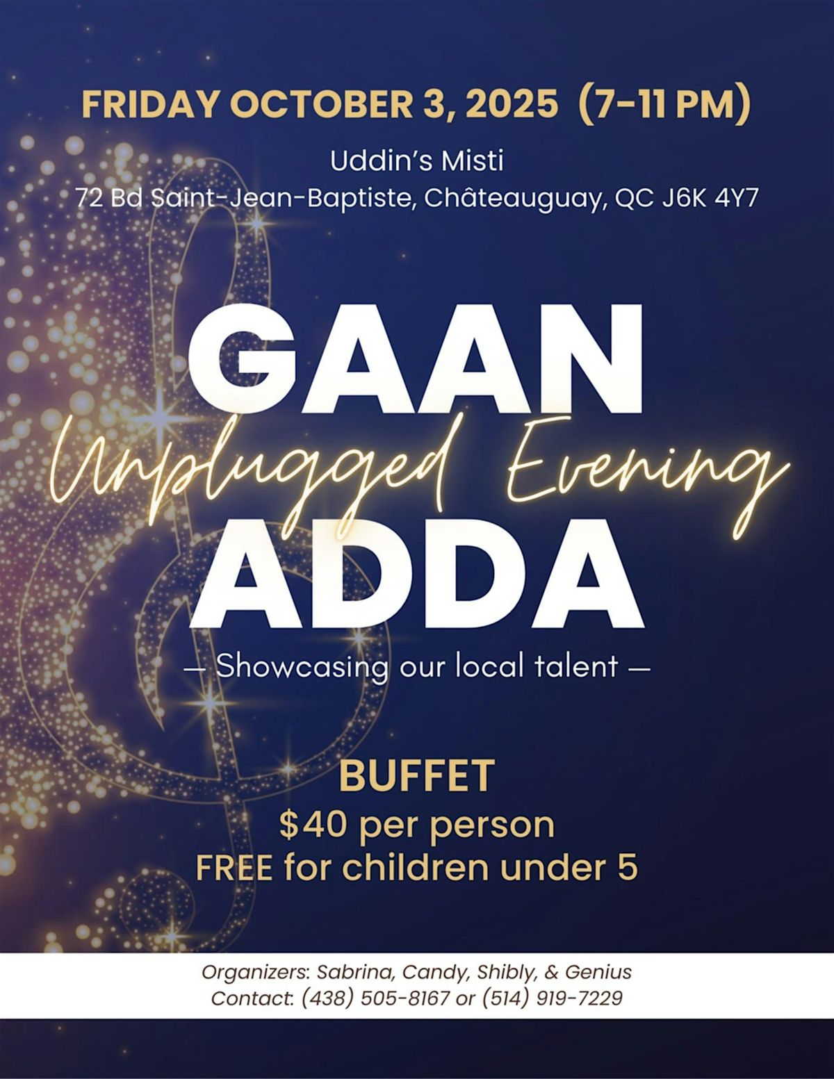 Gaan Adda Unplugged | Event in Châteauguay | AllEvents