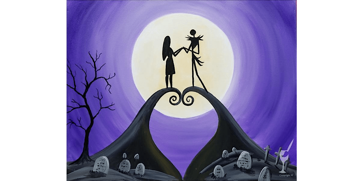 Purple Moonlit Embrace - Paint and Sip in Denver | Classpop!™, 24 October | Event in Denver | AllEvents