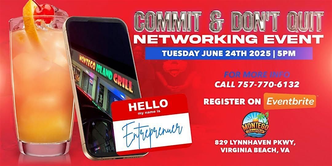 Commit & Don't Quit Networking/Vendor Event, 24 June | Event in Virginia Beach | AllEvents