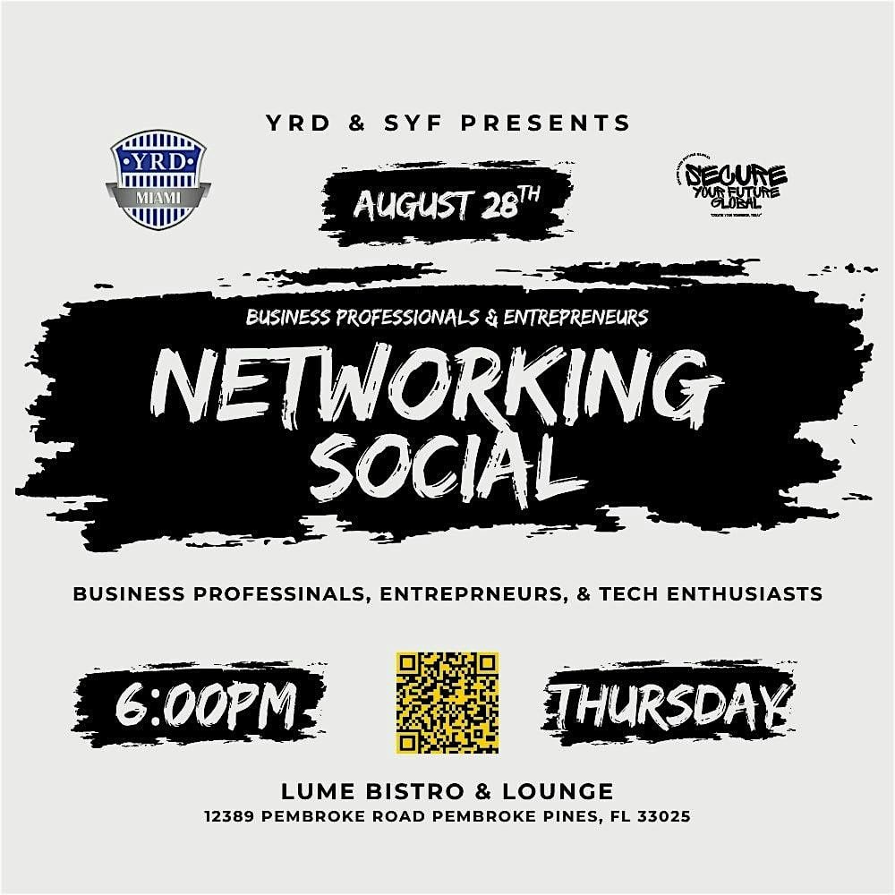 The Business Entrepreneurship & Tech Networking Event Social, 28 August | Event in Hollywood | AllEvents