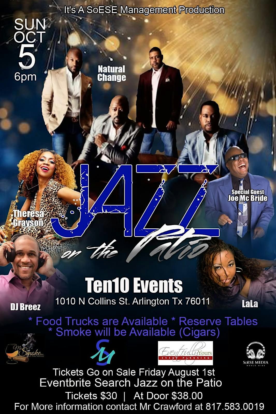 Jazz On The Patio, 5 October | Event in Arlington | AllEvents