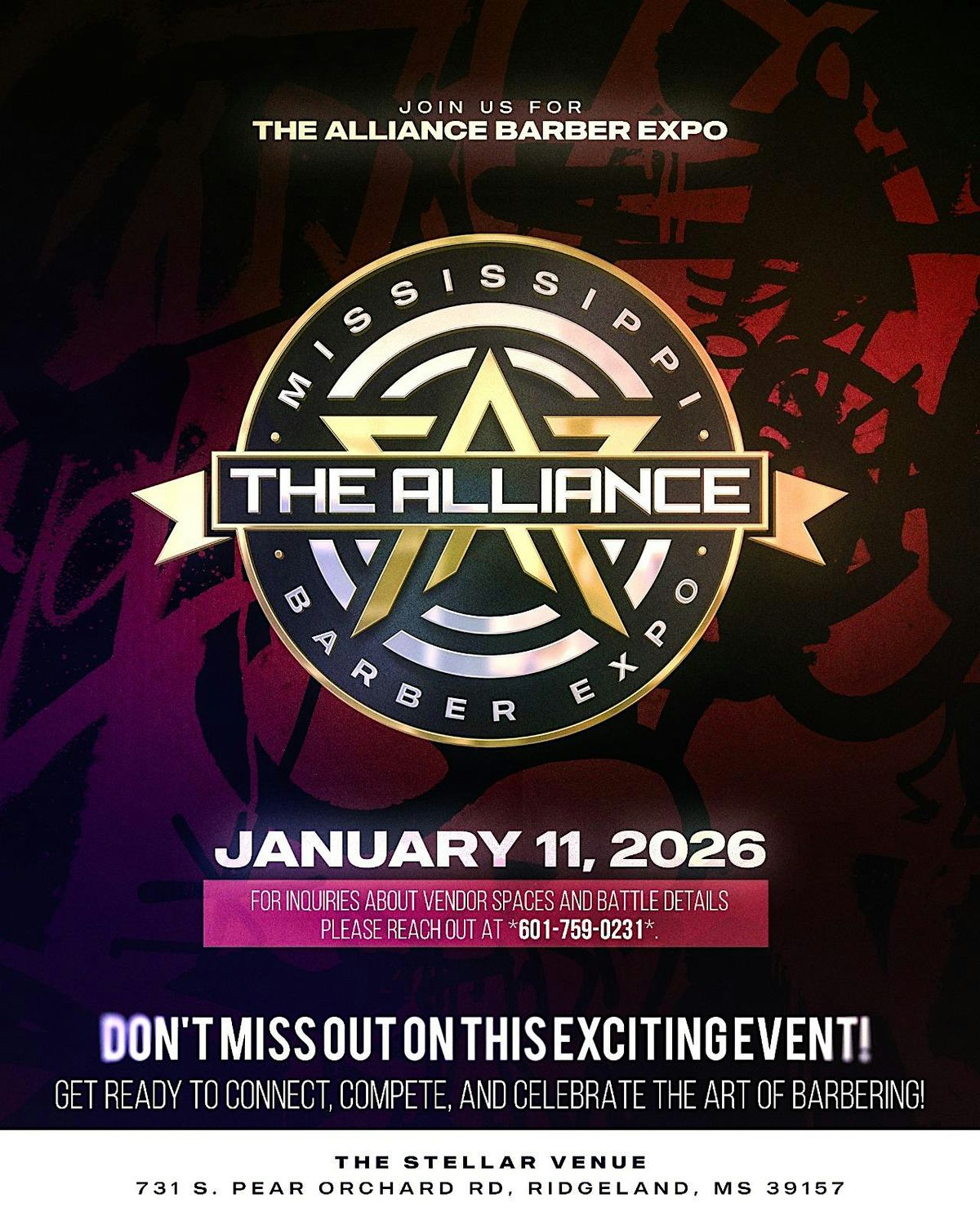 The Alliance barber expo, 11 January | Event in Ridgeland | AllEvents