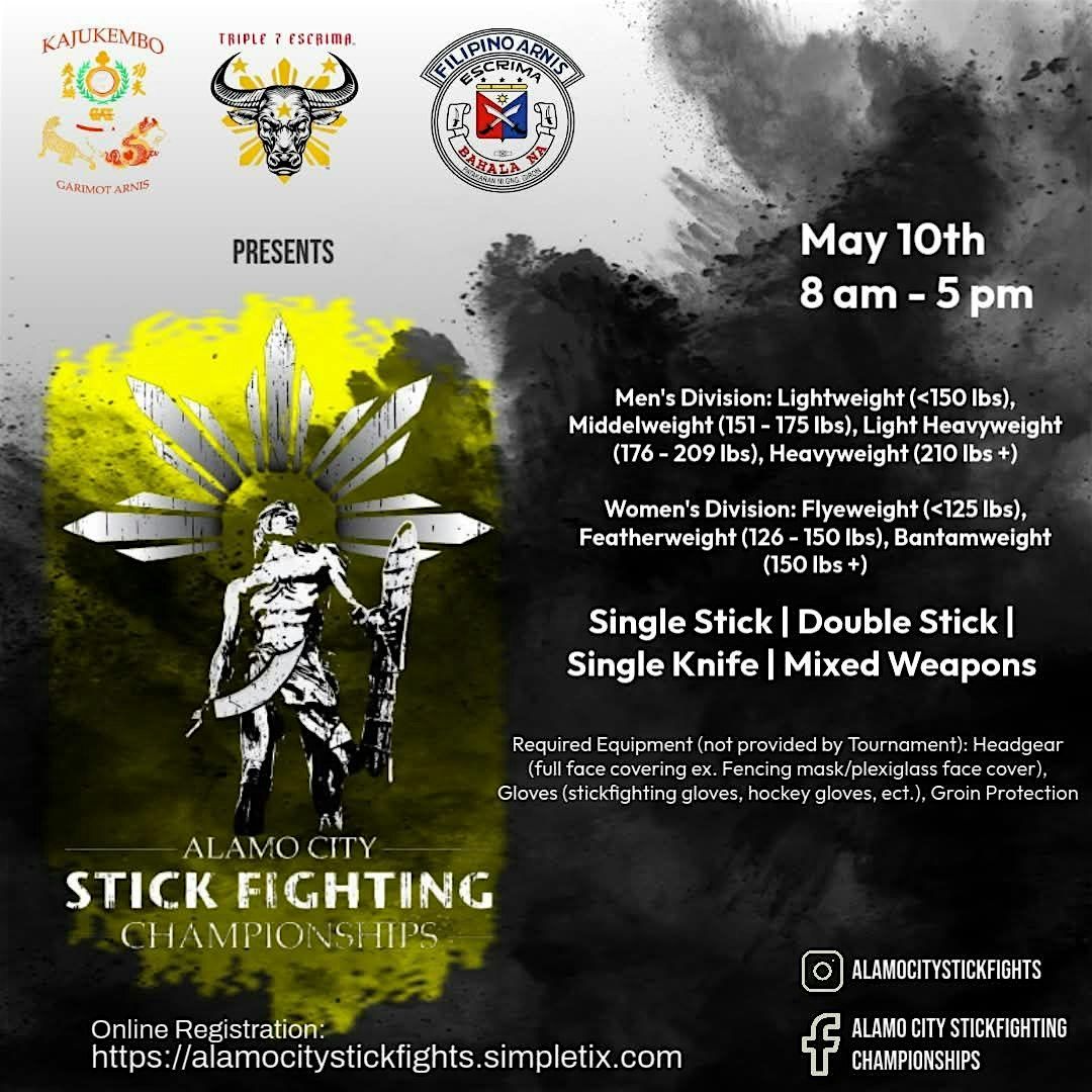 Alamo City Stickfighting Championships, 10 May | Event in San Antonio | AllEvents