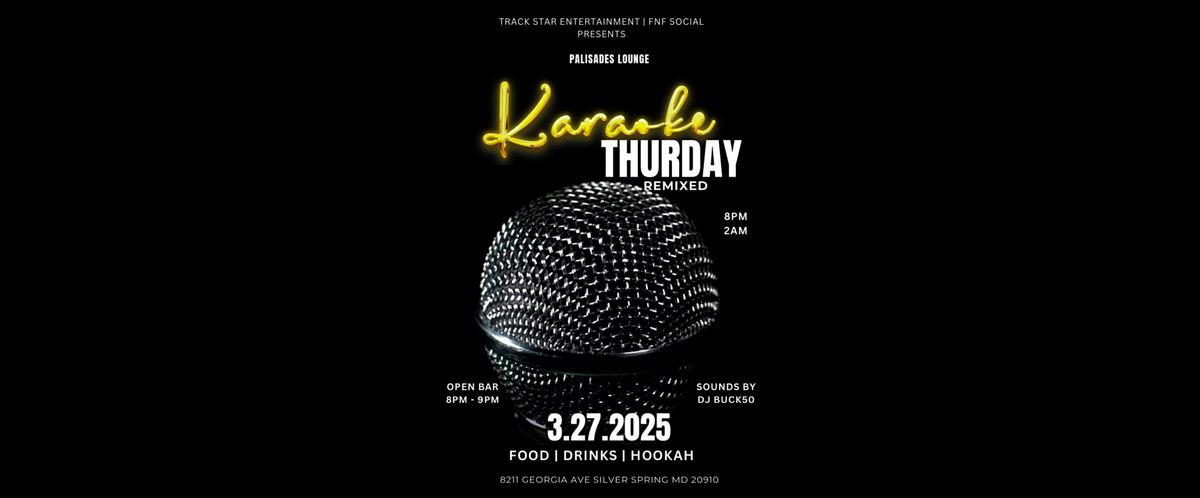 KARAOKE THURSDAYS presented by Track Star Entertainment and FNF Socials | Event in Silver Spring | AllEvents