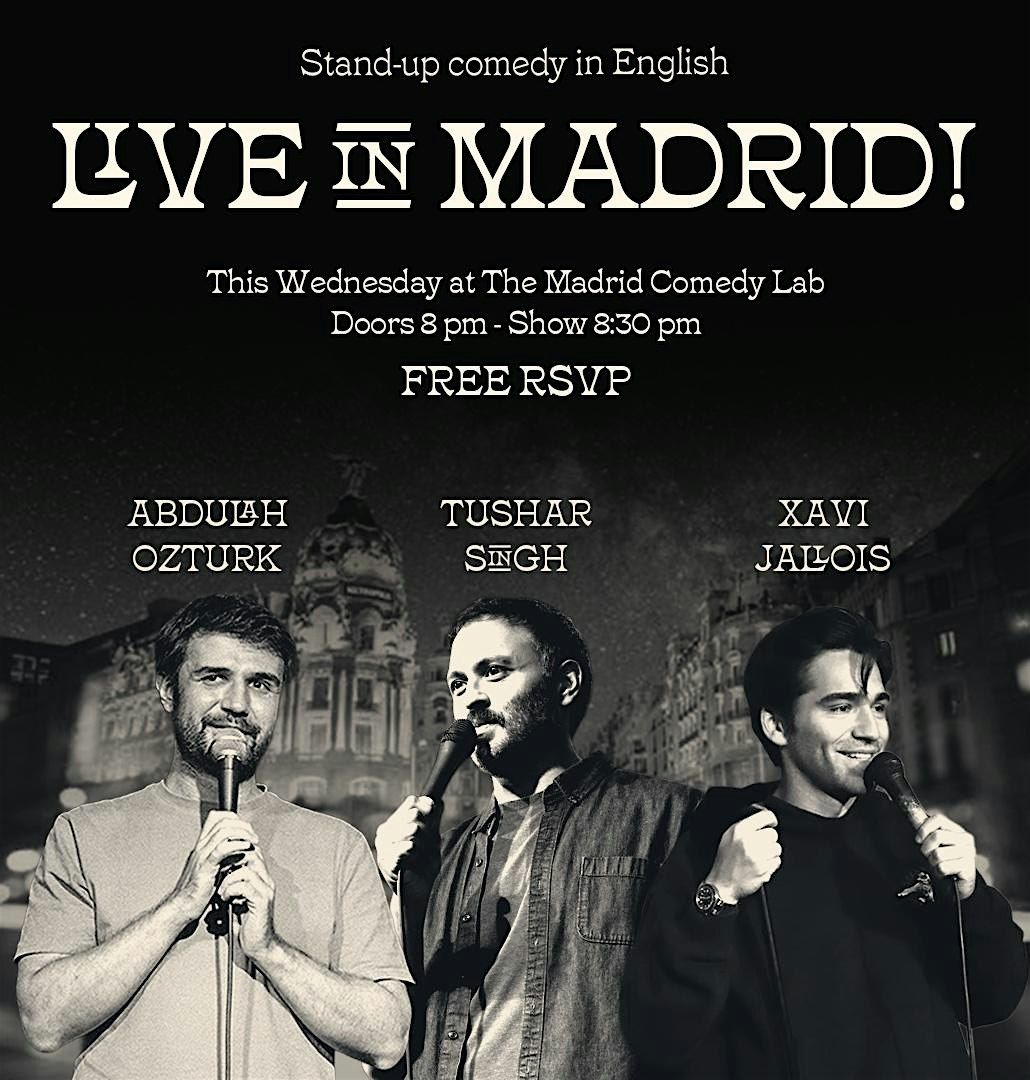 Live in Madrid (WIP)  • Stand-up Comedy in English | Event in Madrid | AllEvents