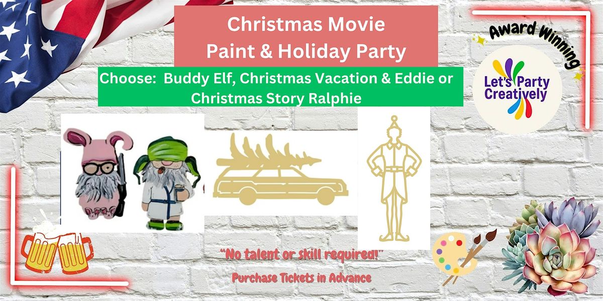 Christmas Movie Favorite Characters Paint & Sip, 21 December | Event in Roanoke | AllEvents
