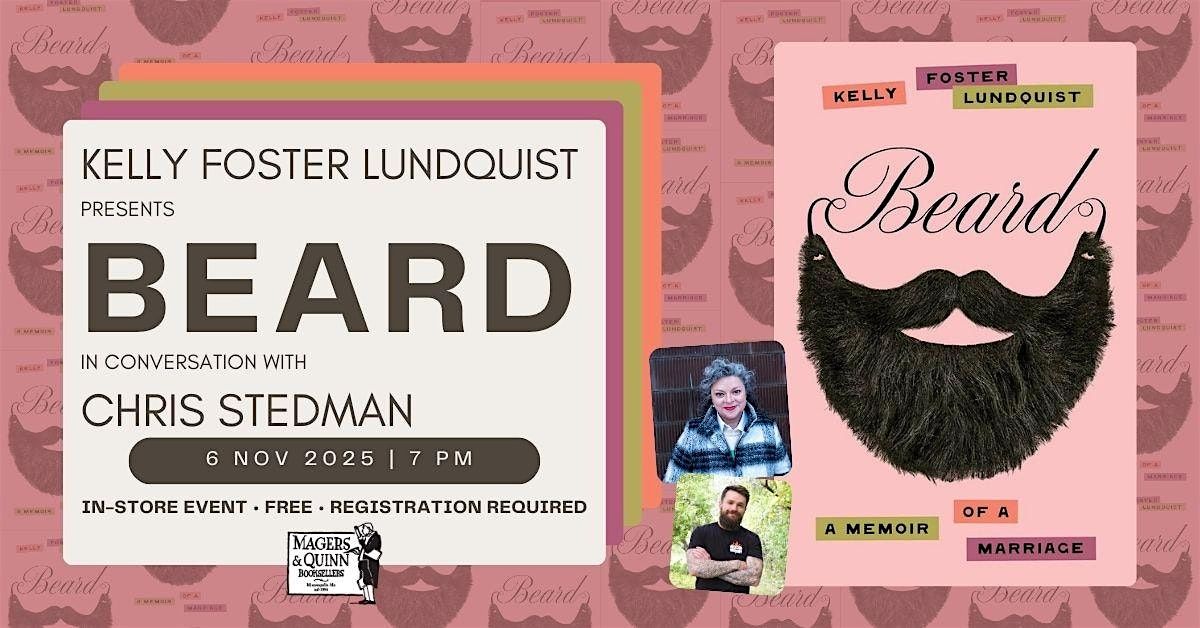 Kelly  Foster Lundquist presents Beard in conversation with Chris Stedman, 6 November | Event in Minneapolis