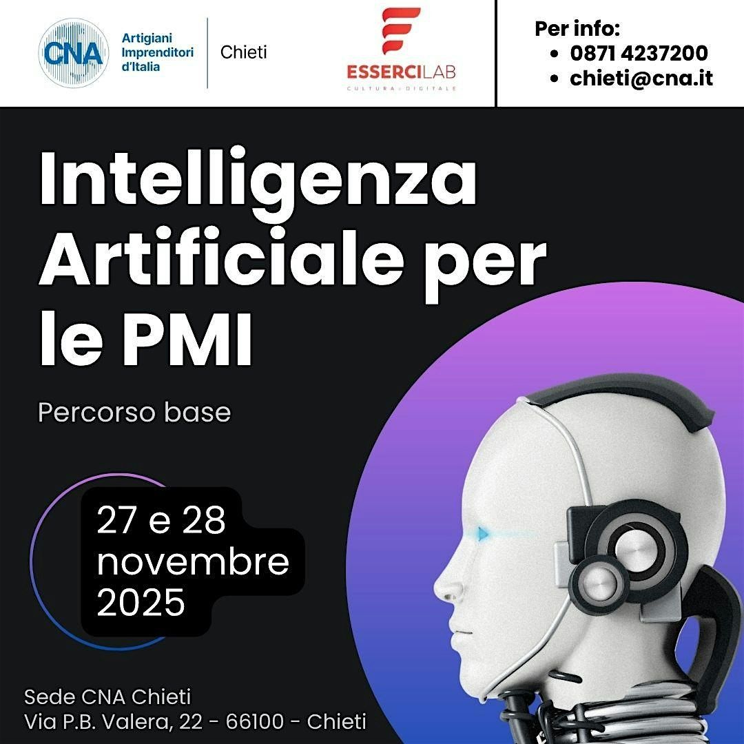 Corso - Intelligenza Artificiale per le PMI, 27 November | Event in Chieti | AllEvents