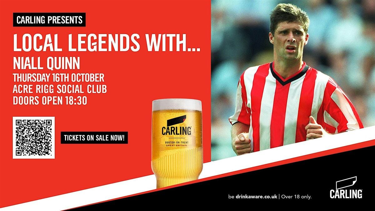 Local Legends with Niall Quinn, 16 October | Event in Peterlee | AllEvents