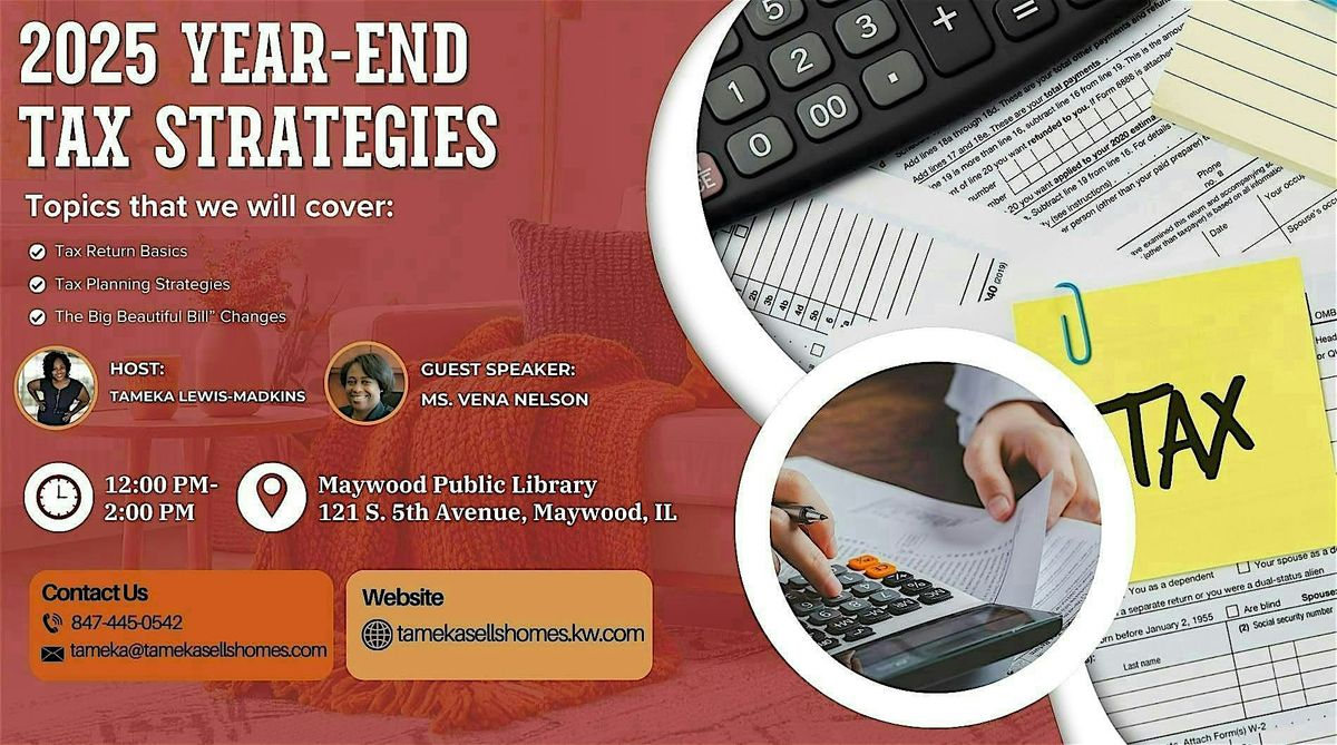 No Surprises: 2025 Year-End Tax Strategies, 11 October | Event in Maywood | AllEvents