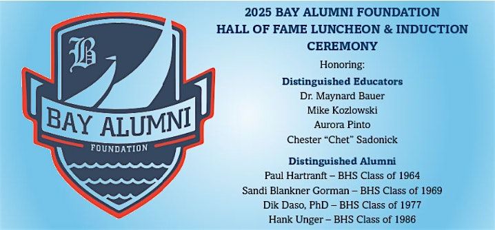 Bay Alumni Foundation Class of 2025 Hall of Fame Induction Luncheon, 4 October | Event in Avon | AllEvents