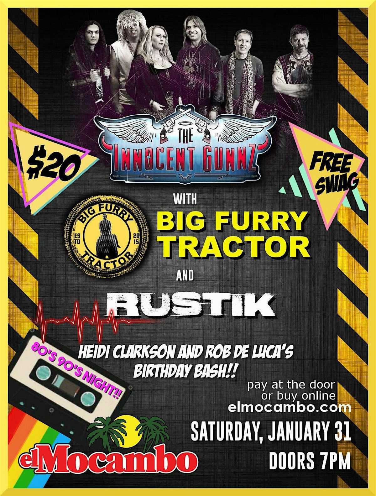 The Innocent Gunnz/Big Furry Tractor/RUSTIK at The ElMo, 31 January | Event in Toronto | AllEvents