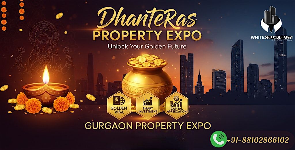 Book Your Free Tickets to the Grand Gurgaon Property Expo This Dhanteras!, 18 October | Event in Gurugram