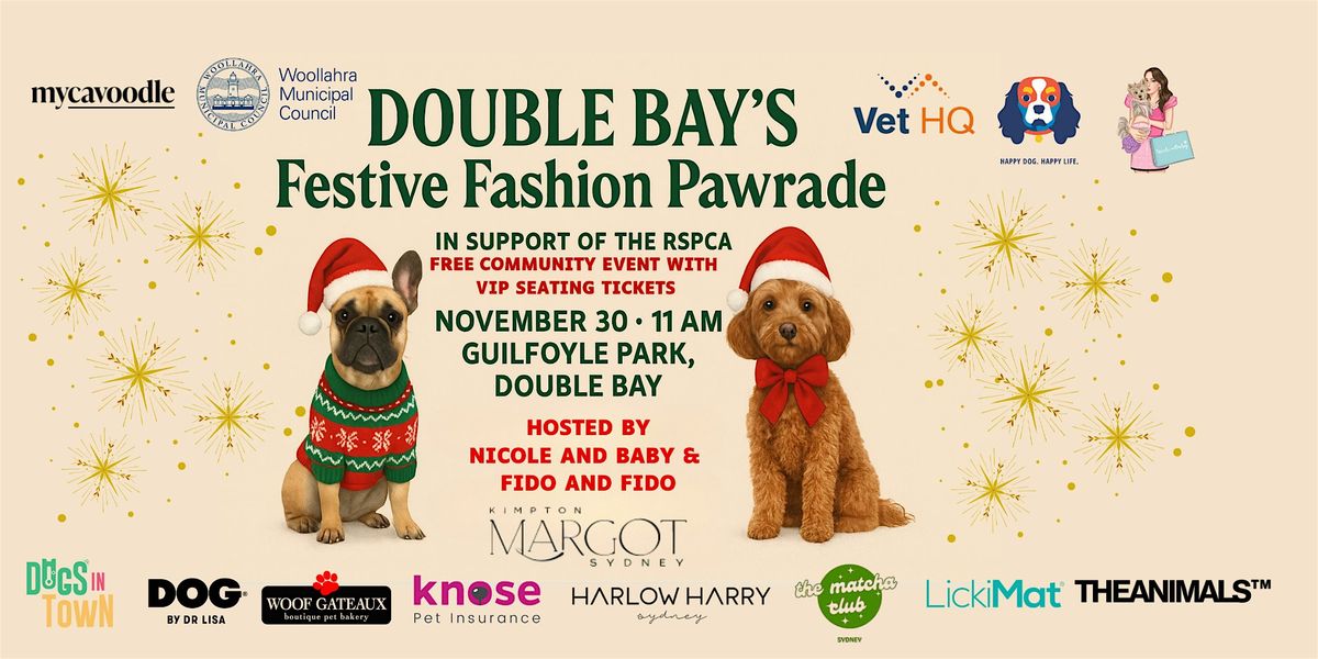 Double Bay Festive Fashion Pawrade - Free Community Event & Luxury Giveaway, 30 November | Event in Double Bay