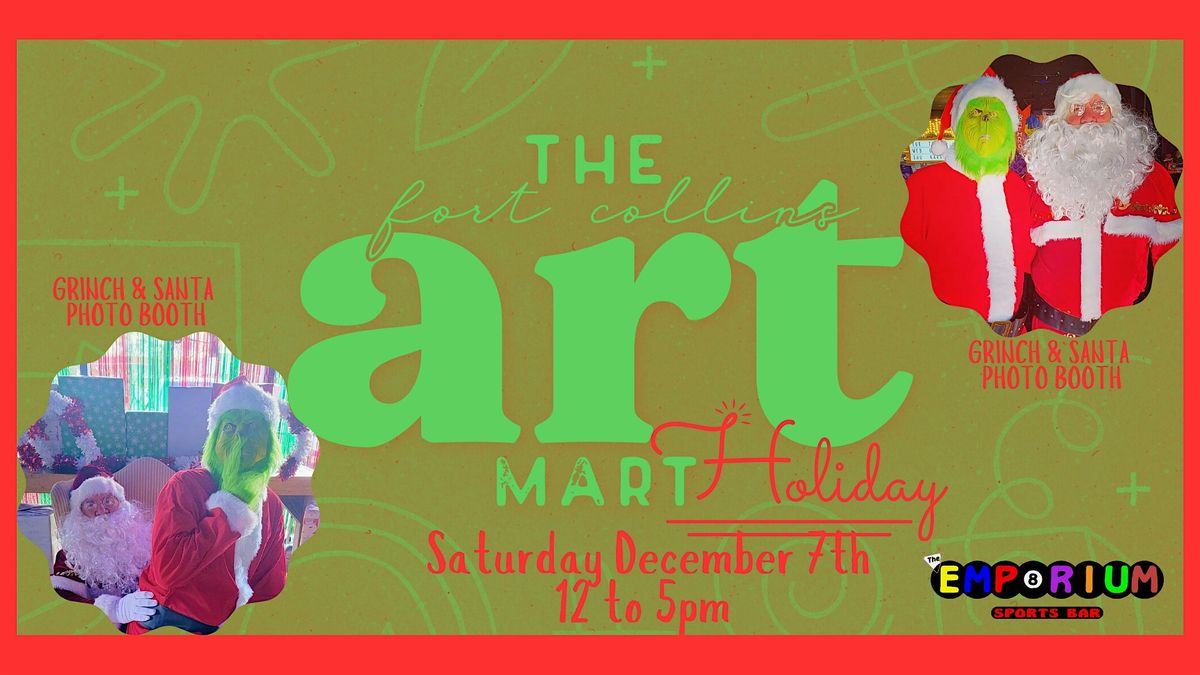 The Art Mart With Grinch & Santa Photo Booth, The Emporium Sports Bar