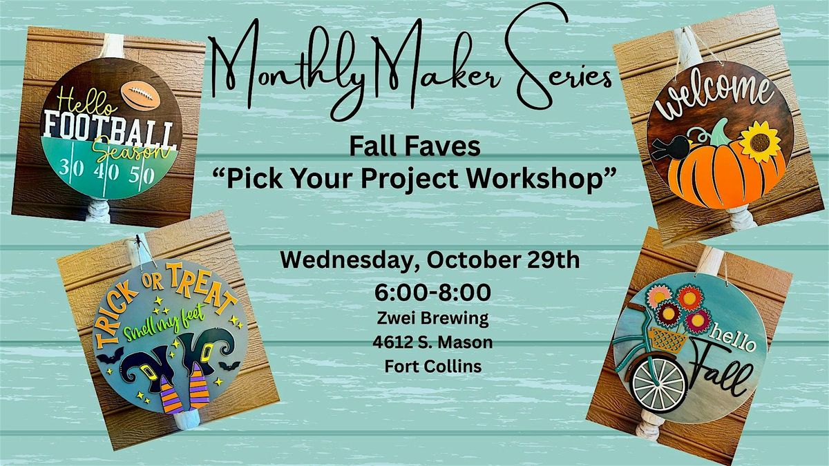 Fall Faves Sign Workshop, 29 October | Event in Fort Collins | AllEvents