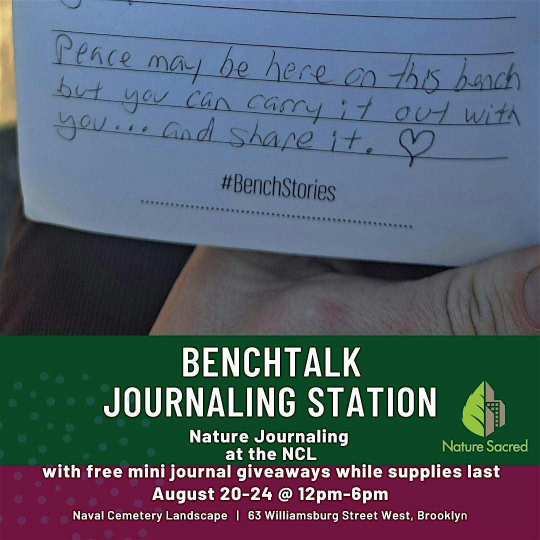 Bench Talk Journaling Station at Naval Cemetery Landscape, 20 August | Event in Brooklyn | AllEvents