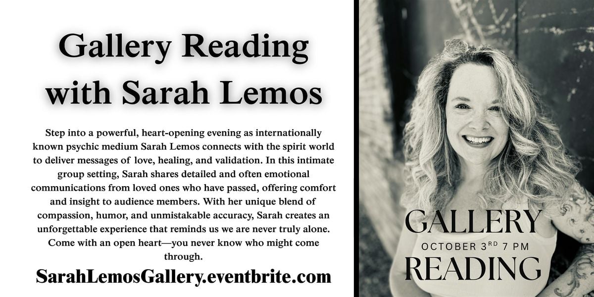 Gallery Readings with Sarah Lemos, 3 October | Event in Sacramento | AllEvents