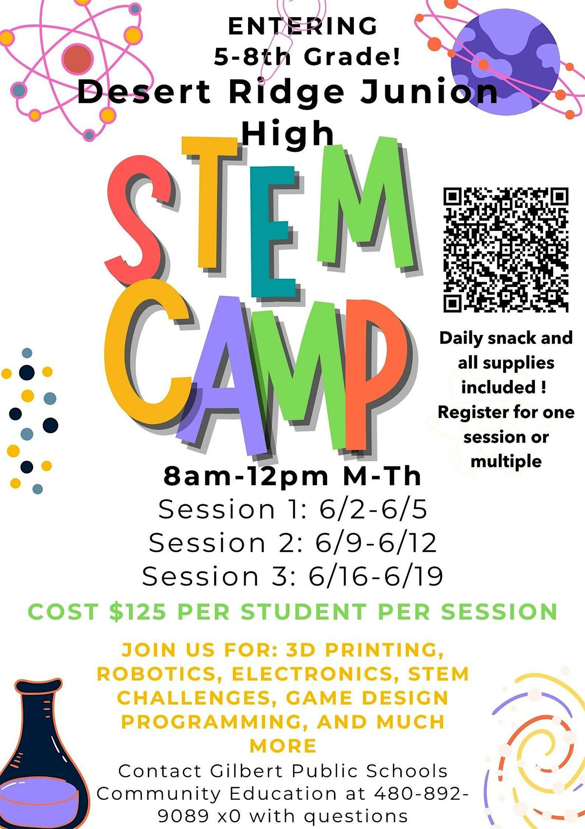 Copy of DESERT RIDGE JUNIOR HIGH STEM CAMP, 10211 E Madero Ave, Mesa, 9