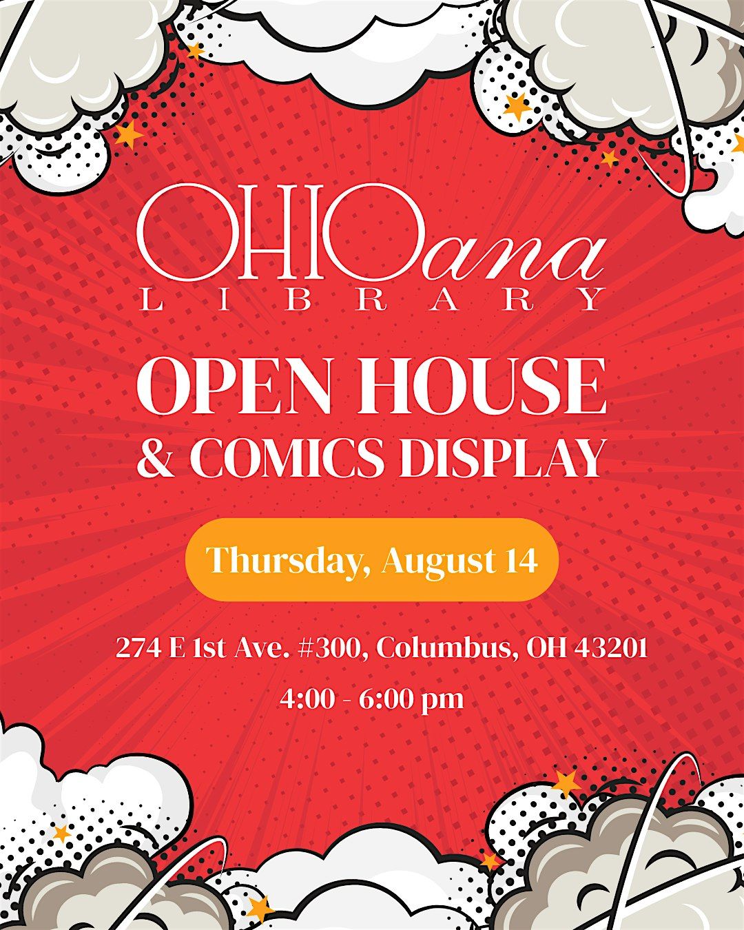 Comics Display & Open House at Ohioana Library, 14 August | Event in Columbus | AllEvents