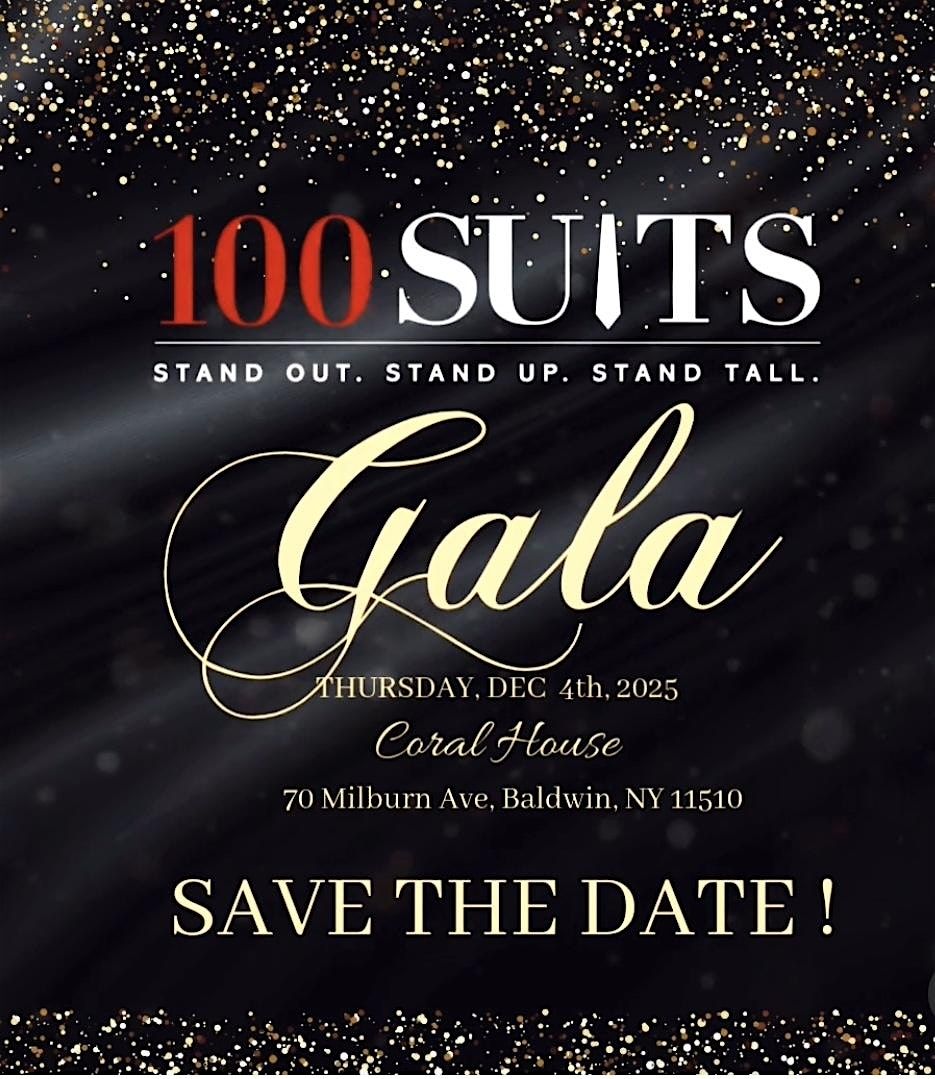 100 Suits 6th Annual Black Tie Gala, 4 December | Event in Baldwin | AllEvents