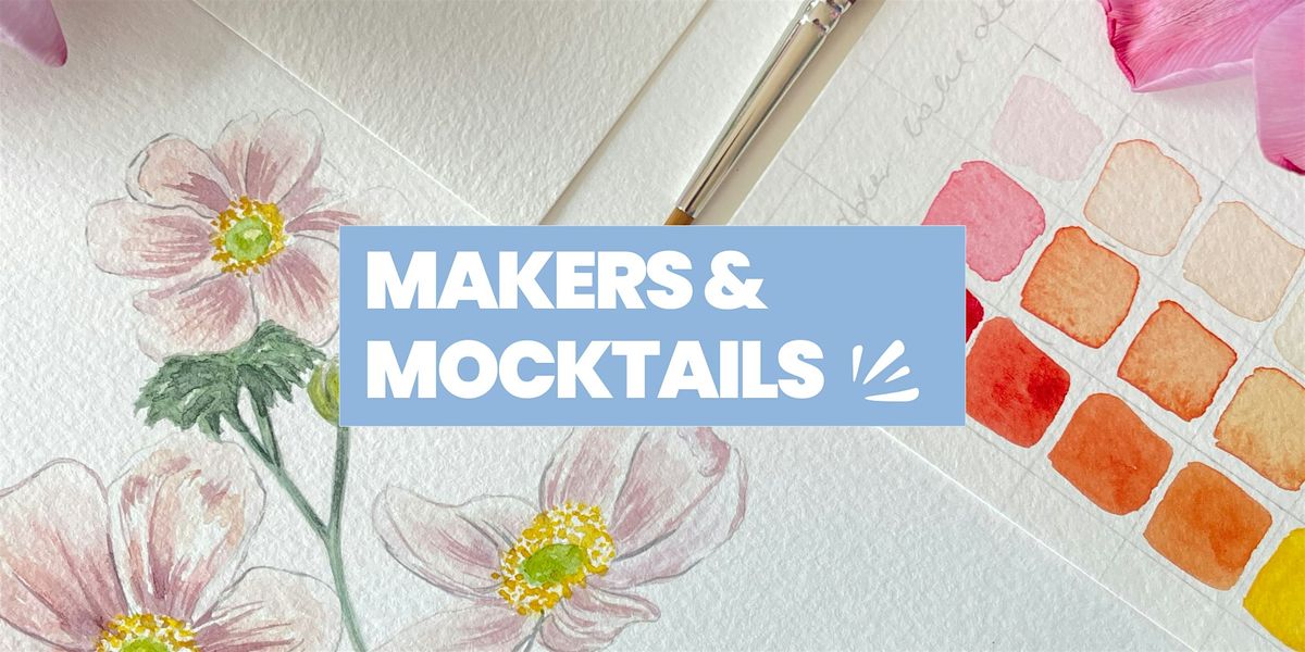 Makers & Mocktails – Watercolor Workshop, 8 July | Event in Somerville | AllEvents