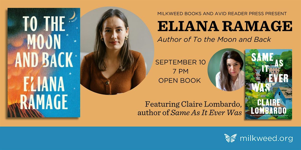 In person: Eliana Ramage book launch with Claire Lombardo, 10 September | Event in Minneapolis | AllEvents
