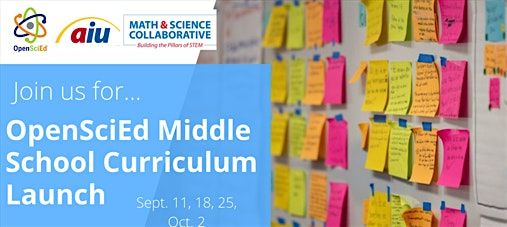 OpenSciEd Middle School Curriculum Launch; Fall, 2025, 11 September | Event in Homestead | AllEvents