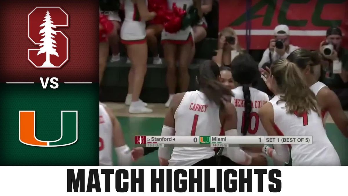 Miami Hurricanes at Stanford Cardinal Womens Volleyball at Maples Pavilion, 19 October | Event in Stanford