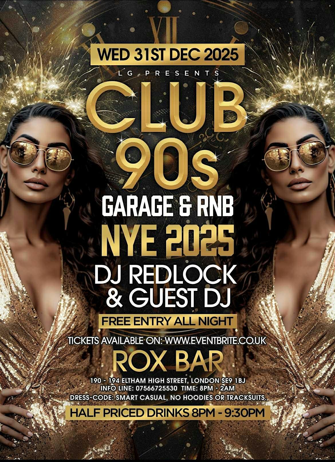 CLUB 90s (FREE ENTRY) GARAGE &amp; RNB (NEW YEARS EVE PARTY) 8pm - 2am