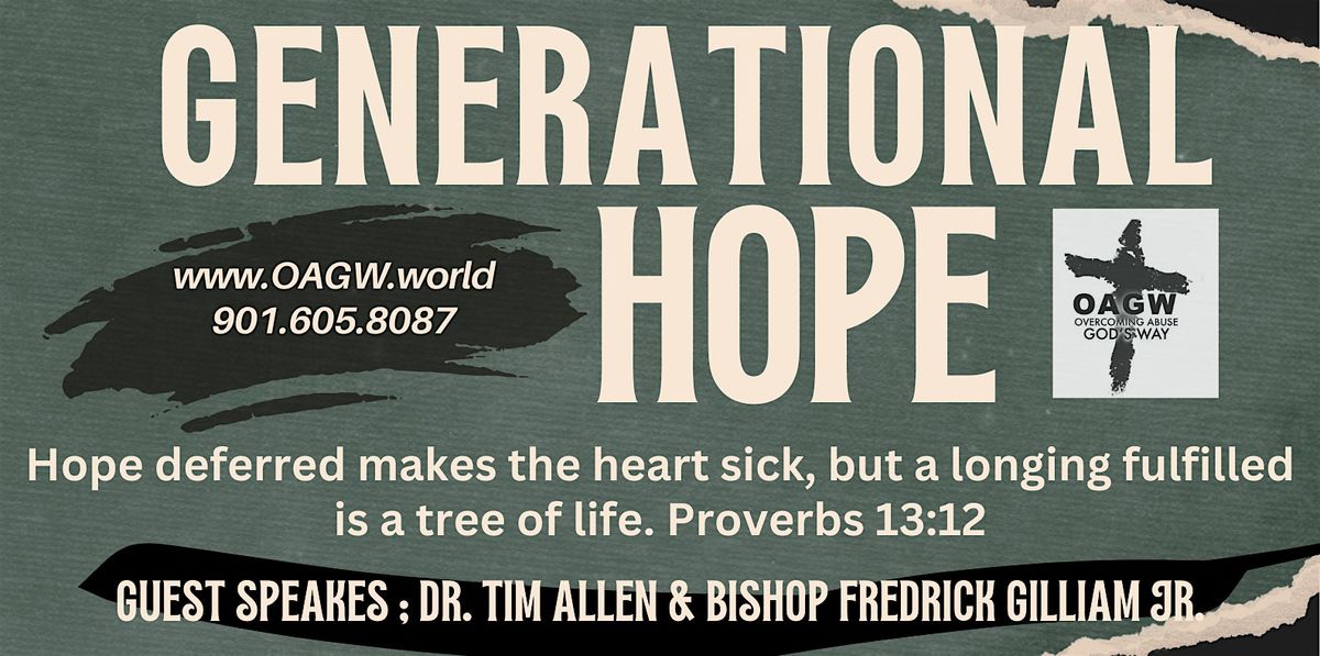 GENERATIONAL HOPE by OAGW, 21 August | Event in Cordova | AllEvents