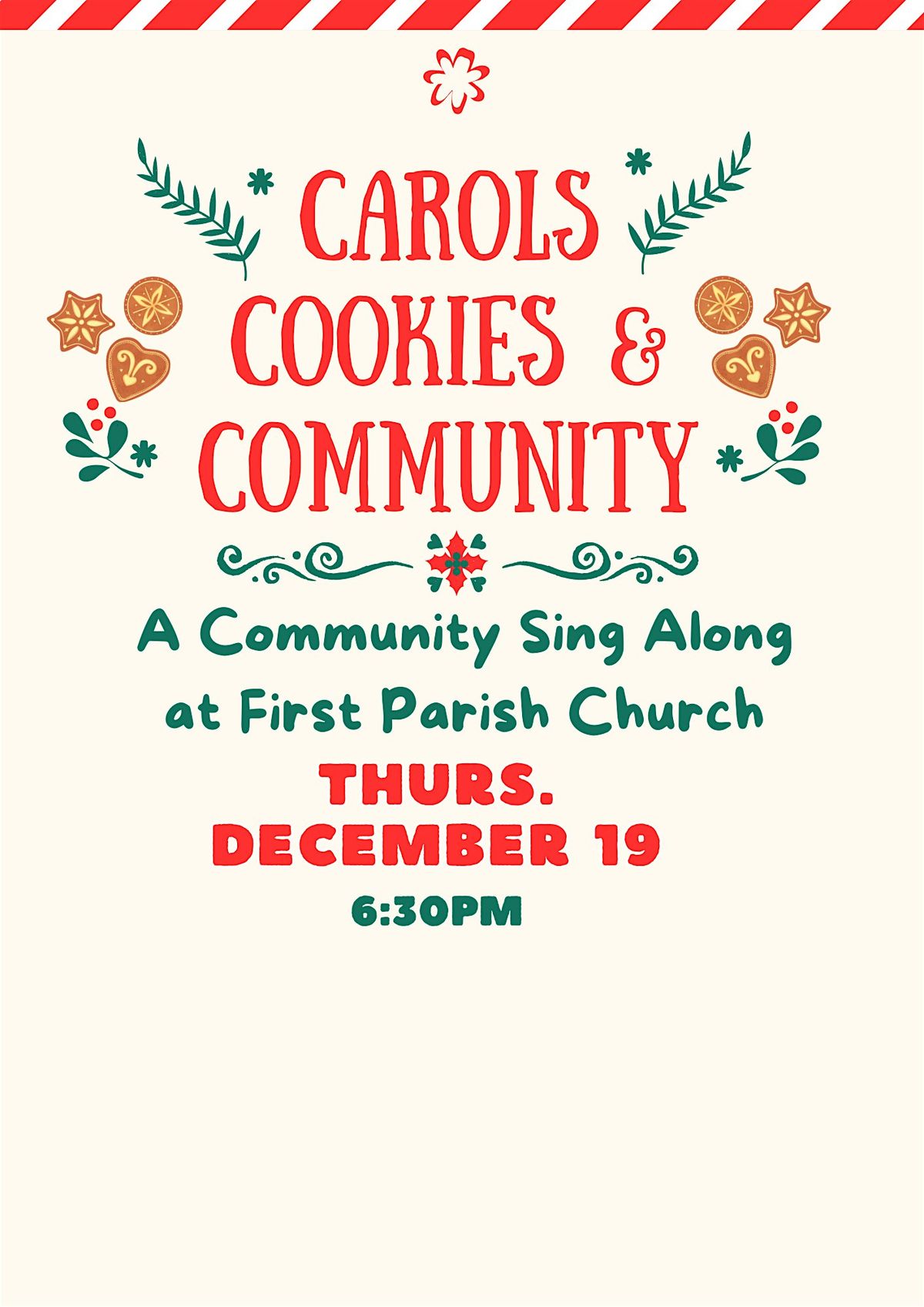 Free Community Carols and Cookies!, 18 December | Event in Dover | AllEvents