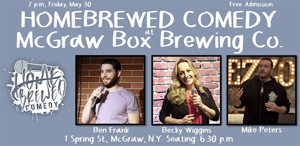 Homebrewed Comedy at McGraw Box Brewing Co. | Event in North Syracuse | AllEvents