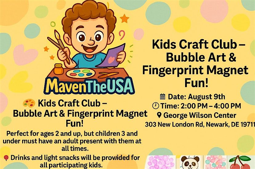 MaventheUSA Craft Club, 9 August | Event in Newark | AllEvents