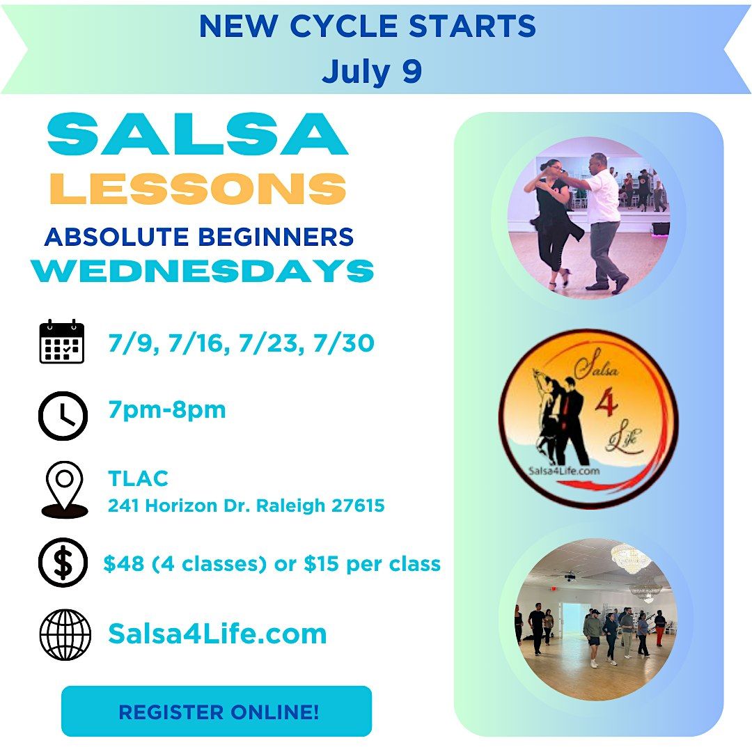 Learn to Dance Salsa - Wed @ TLAC, 9 July | Event in Raleigh | AllEvents
