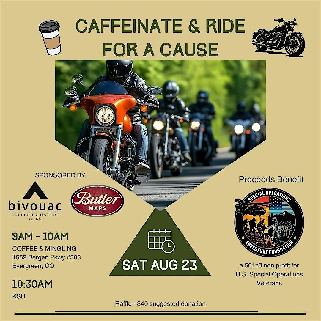 Caffeinate & Ride for a Cause, 23 August | Event in Evergreen | AllEvents